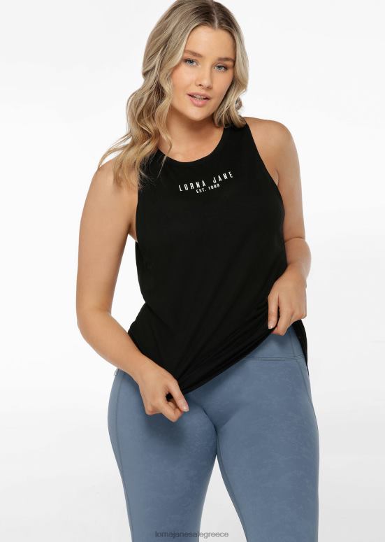 Lorna Jane ενδύματα μαύρος γυναίκες συστροφή πίσω ενεργό δοχείο 2NVDZ16