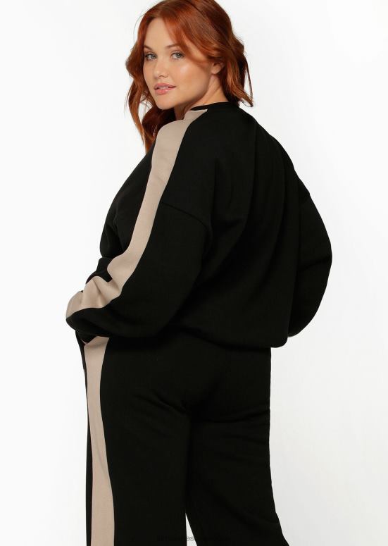 Lorna Jane ενδύματα μαύρος γυναίκες συμπαγής ιδρώτας 2NVDZ246